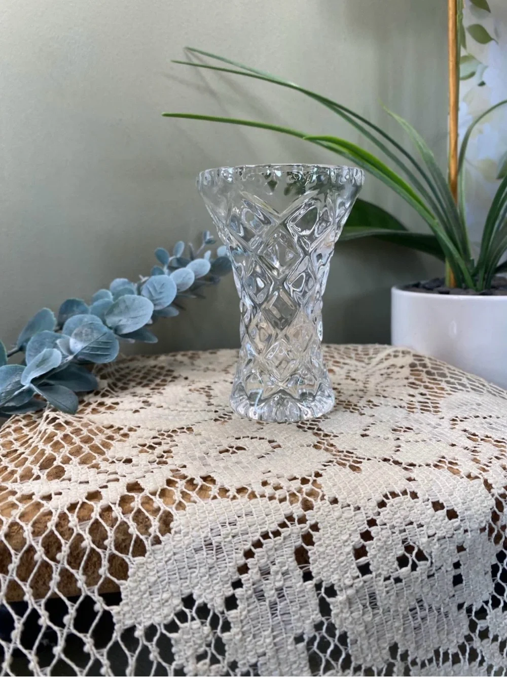 Vintage Kristal Zajecar Crystal Bud Vase